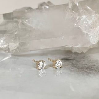 Diamond Claw Prong Studs