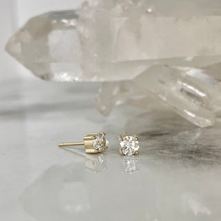 Diamond Claw Prong Studs