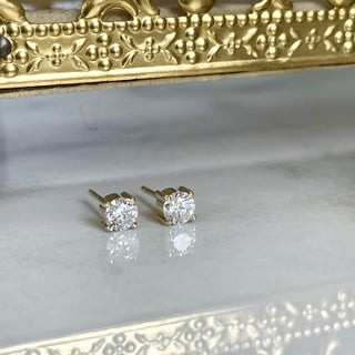 Diamond Claw Prong Studs