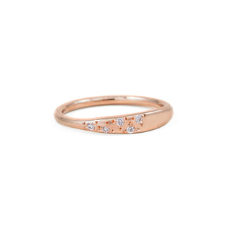 Tapered Cluster Five Diamond Ring