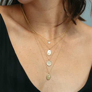 Triple Diamond Celestial Necklace