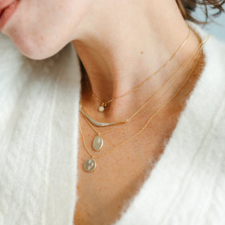 Triple Diamond Celestial Necklace