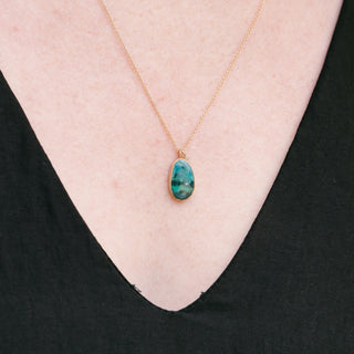 Peacock Opal Double Drop Necklace