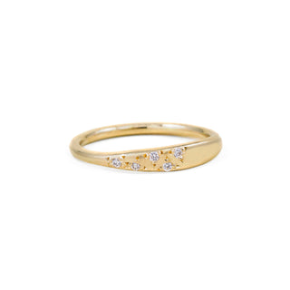 Tapered Cluster Five Diamond Ring