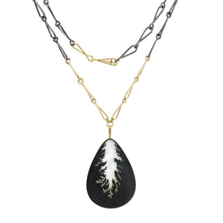 Dendritic Agate Cascade Necklace